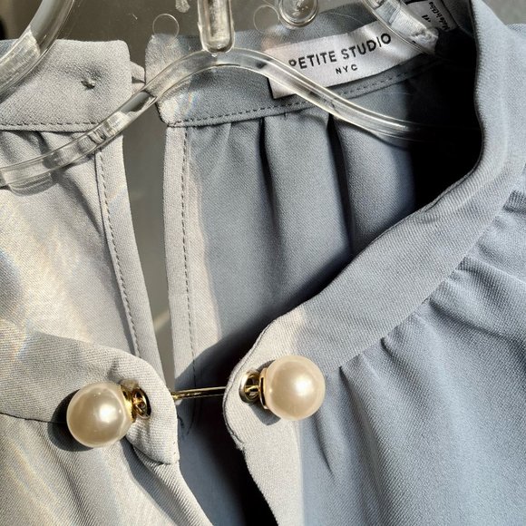 Petite Studio NYC - Buvette Pearl Blouse - Picture 4 of 6